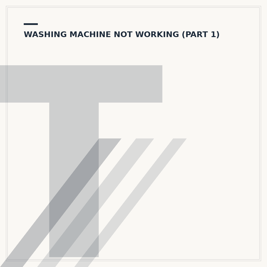 Troubleshooting Bosch Washing Machine Problems