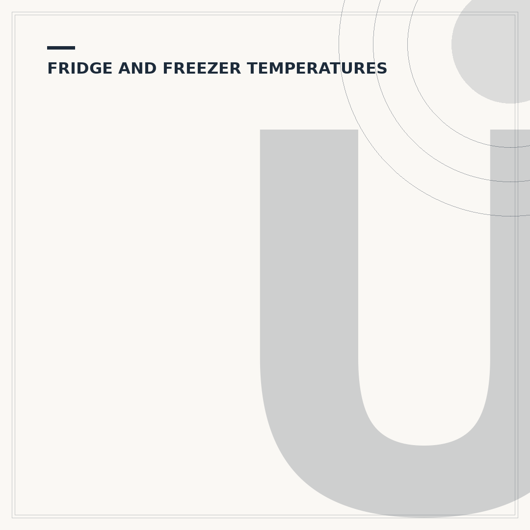 Usual Freezer Temperature for Food Safety