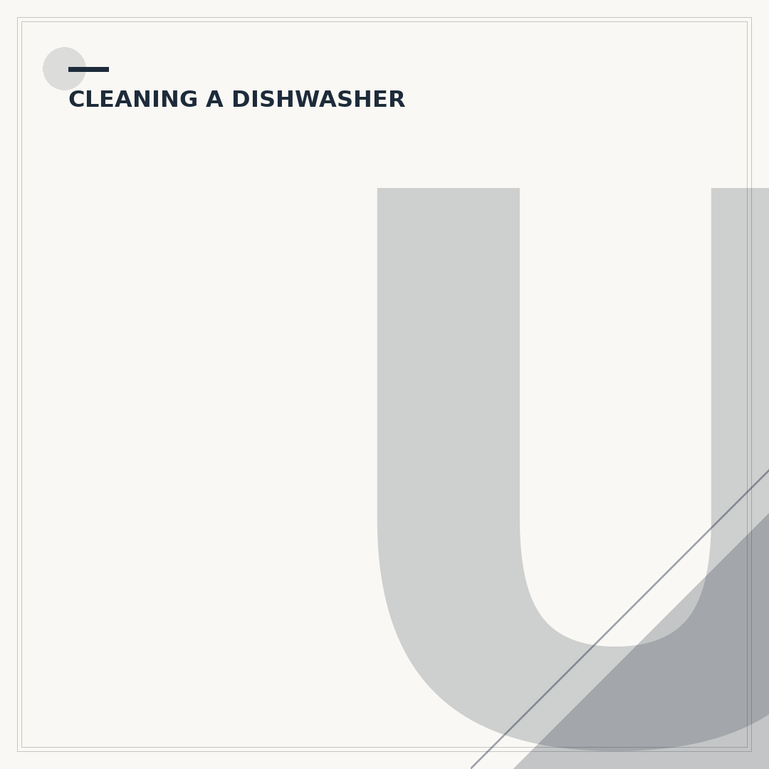 Using Vinegar to Clean a Dishwasher