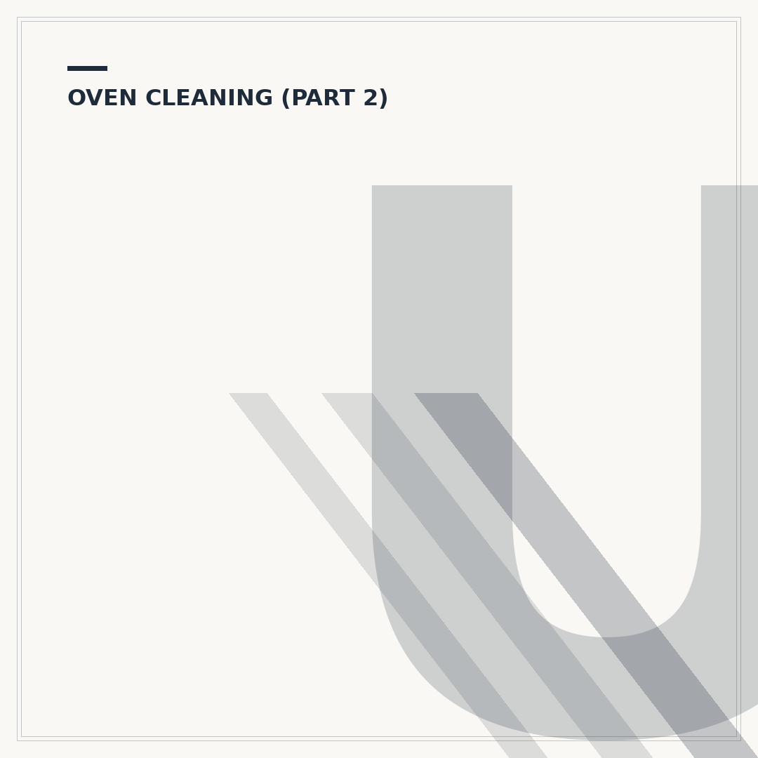 Using Vinegar to Clean Your Oven Effectively
