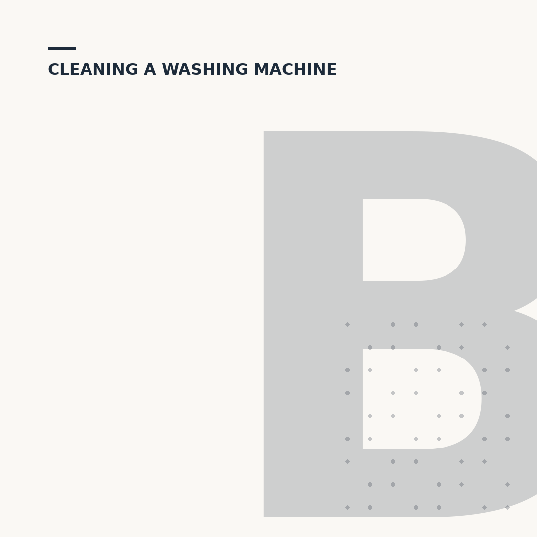 Baking Soda as a Washing Machine Cleaner