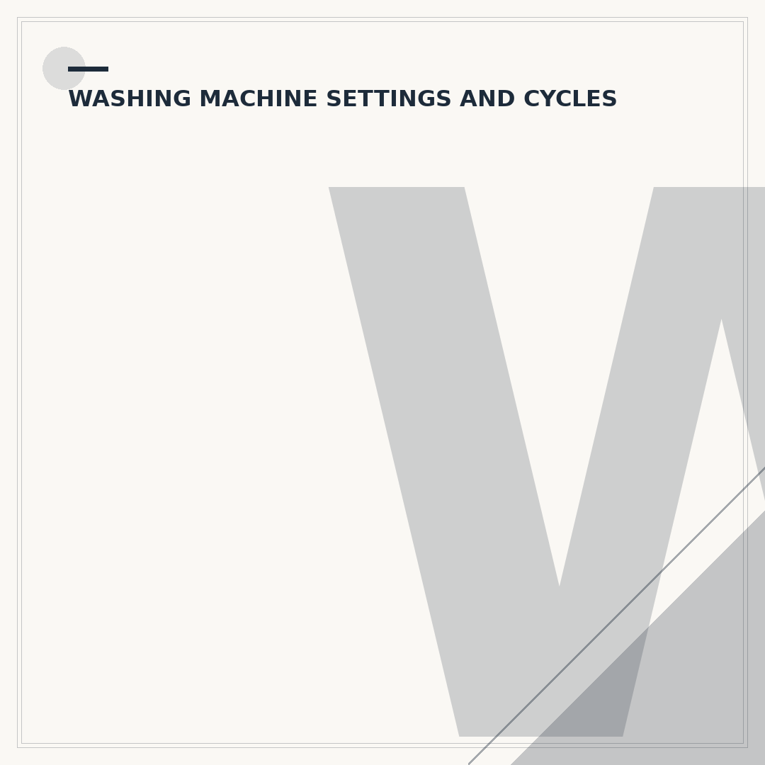 Washing Machine Temperature Guide: Fabrics & Stains