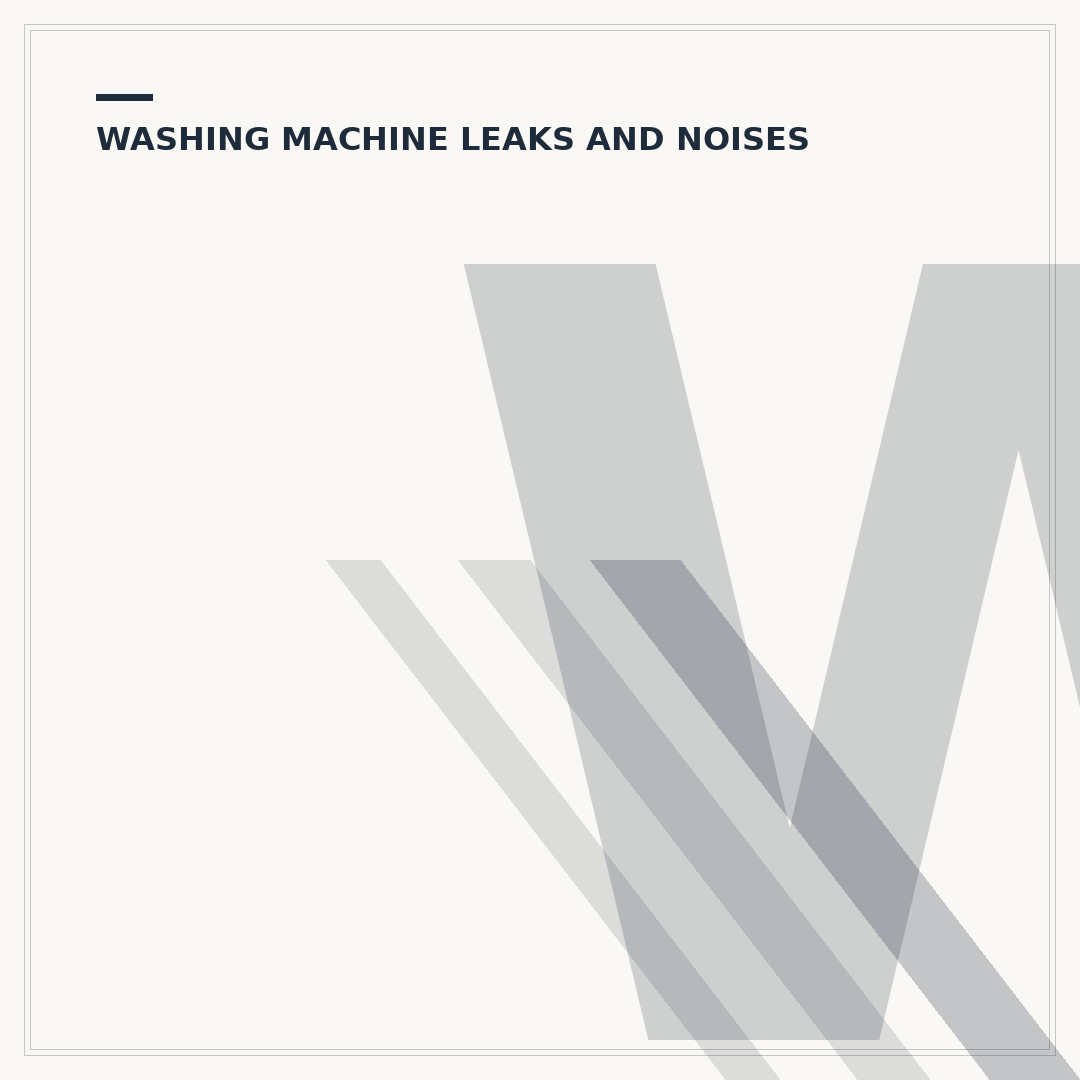 Washing Machine Water Hose Leaking: Causes & Fixes