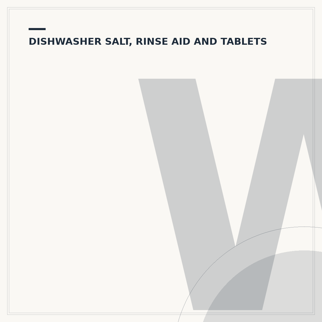 Why Use Dishwasher Salt?