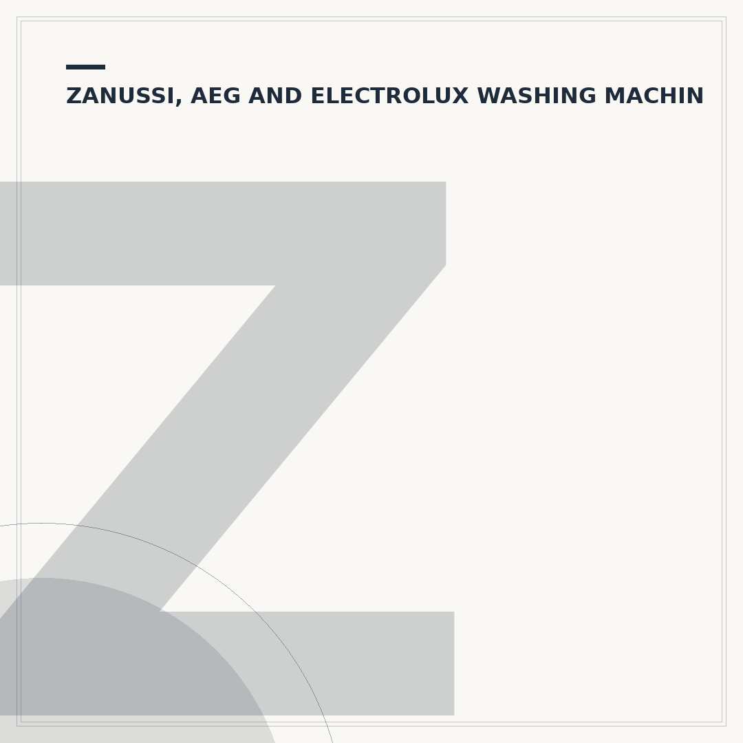 Zanussi Built-In Washing Machine: Troubleshooting & Care