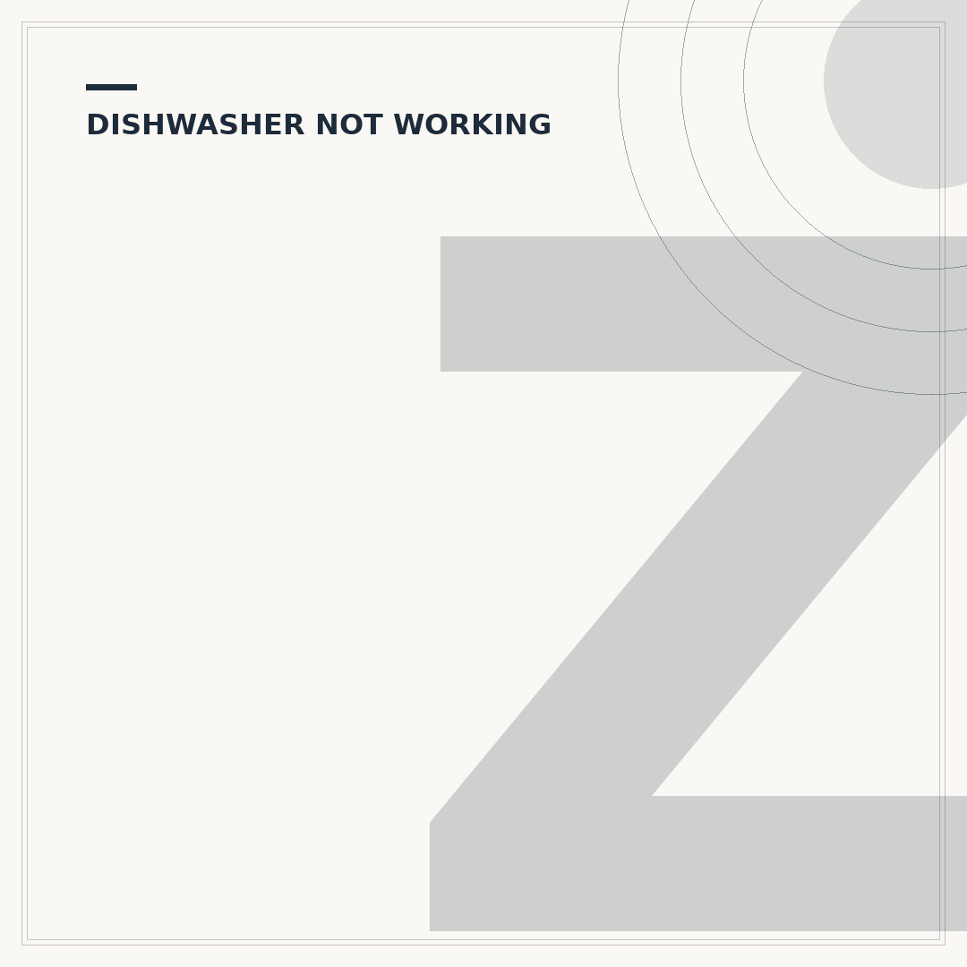 Zanussi Dishwasher Troubleshooting