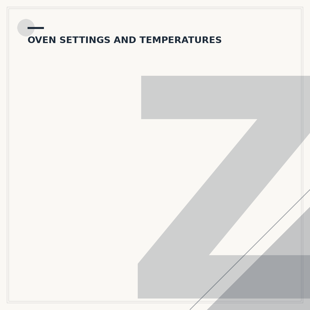 Zanussi Oven Symbols Explained