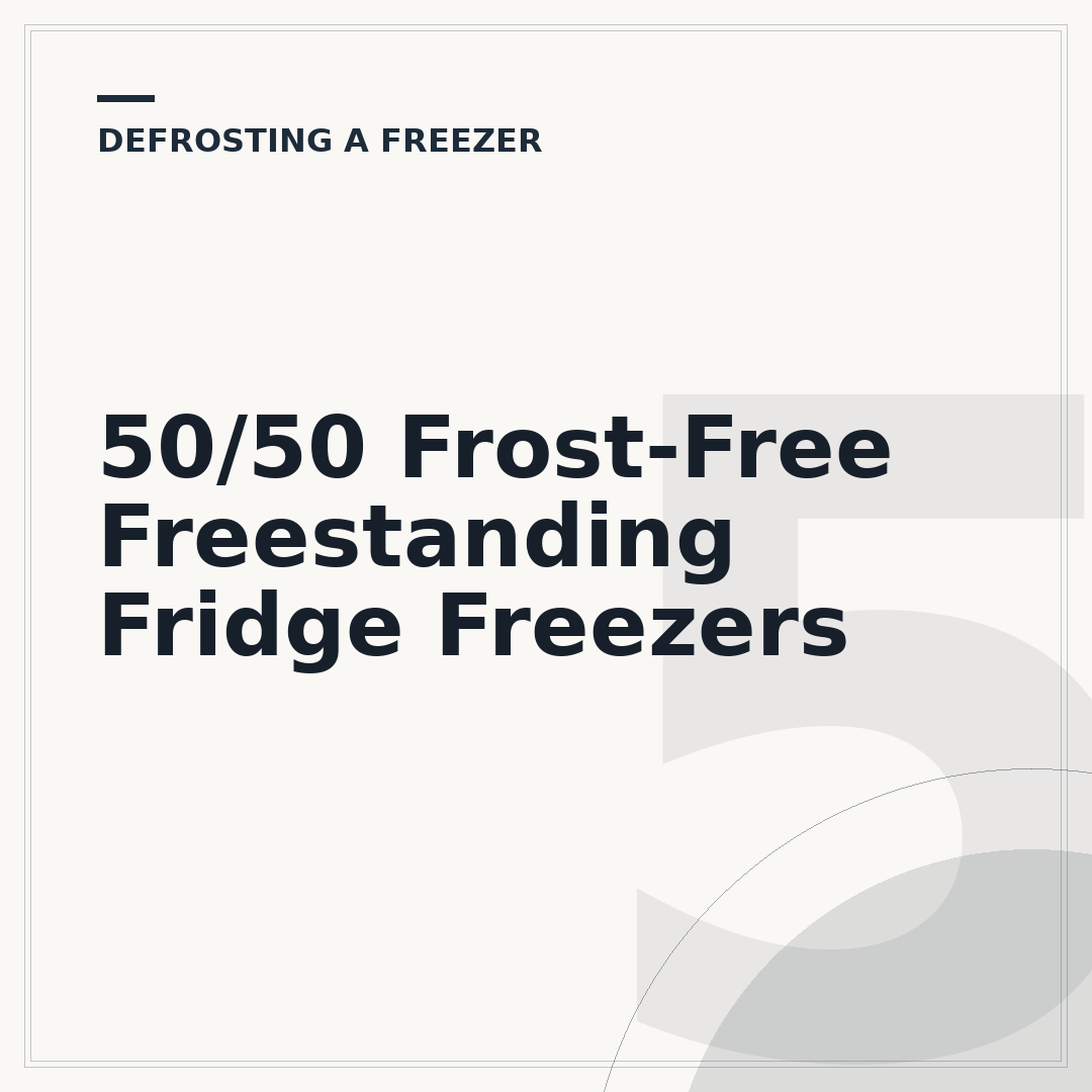 50/50 Frost-Free Freestanding Fridge Freezers