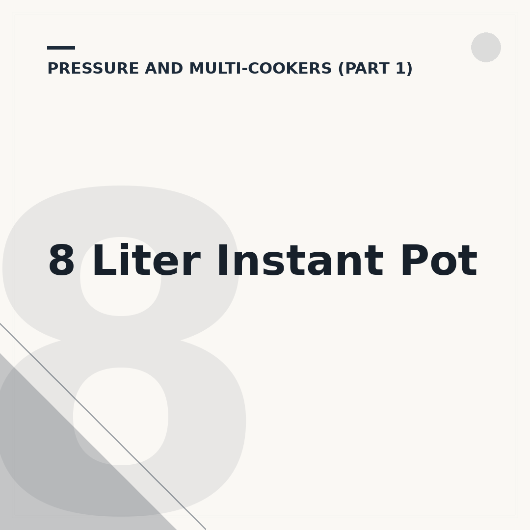 8 Liter Instant Pot
