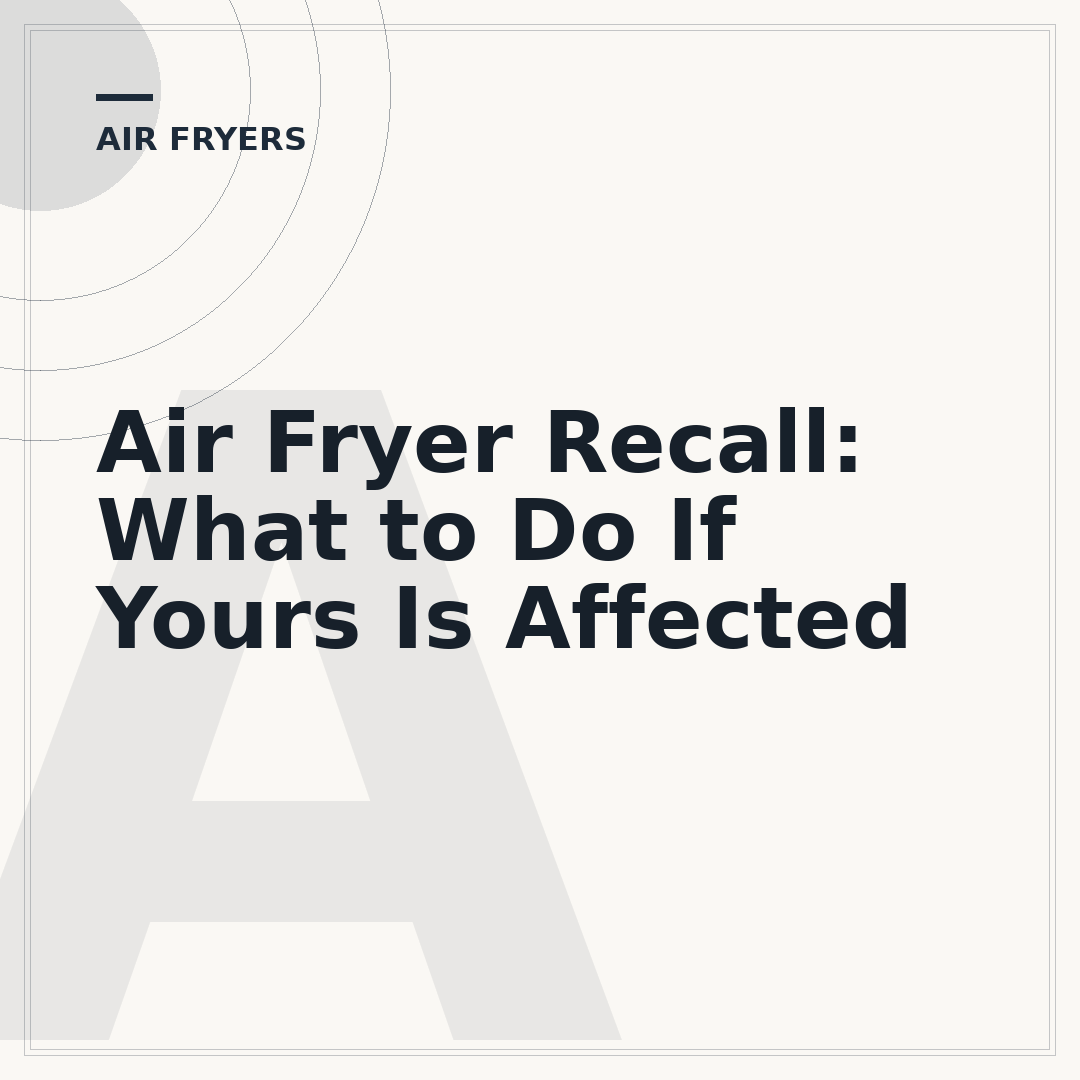 Air Fryer Recall: What to Do If Yours Is Affected