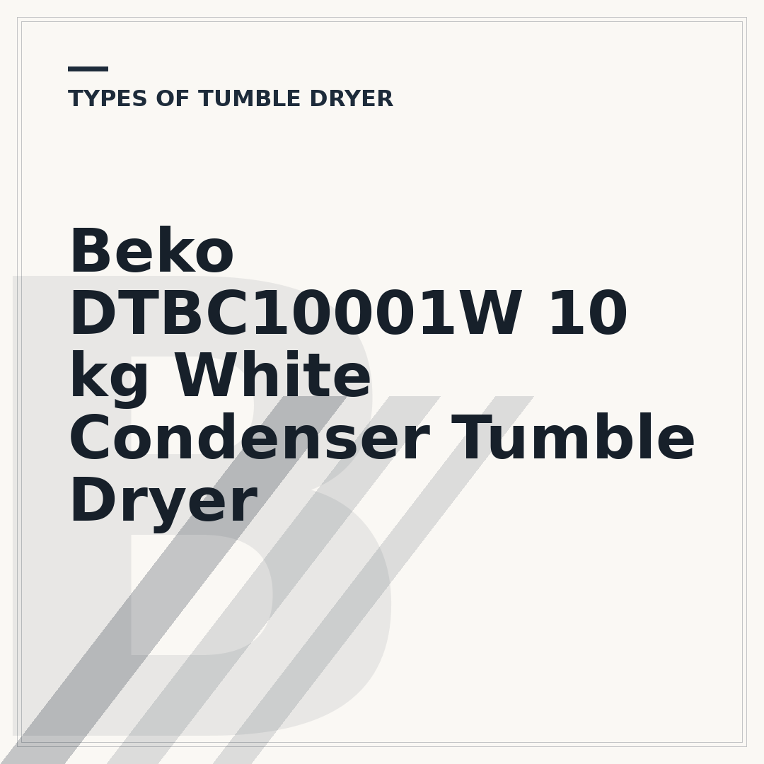 Beko DTBC10001W 10 kg White Condenser Tumble Dryer