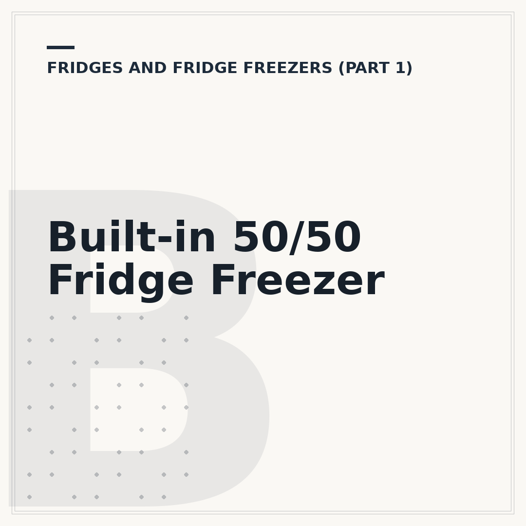 Built-in 50/50 Fridge Freezer