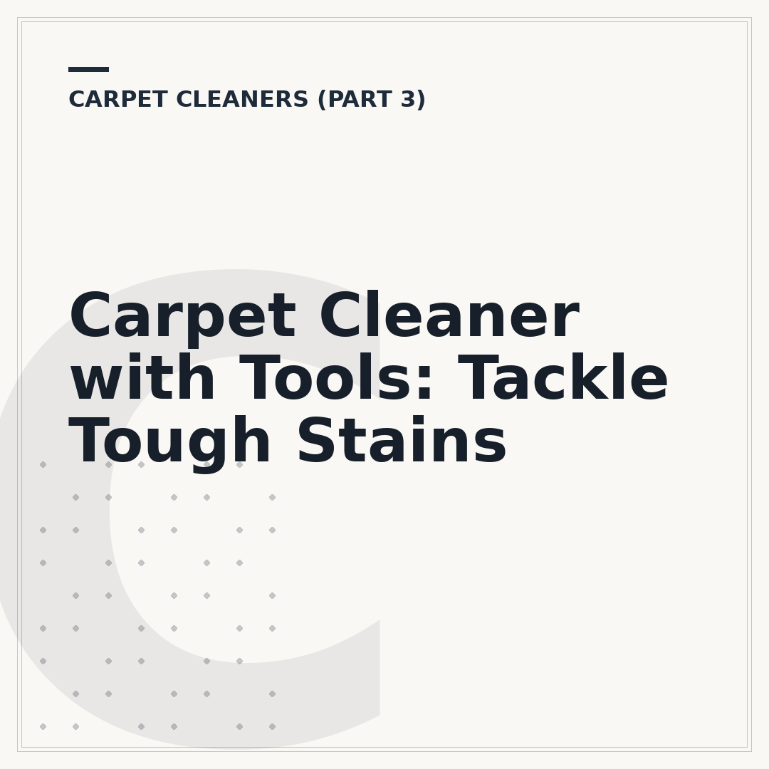 Carpet Cleaner with Tools: Tackle Tough Stains