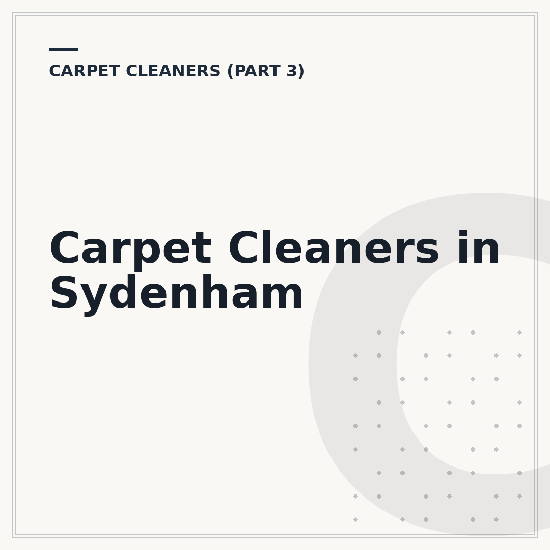 Carpet Cleaners in Sydenham