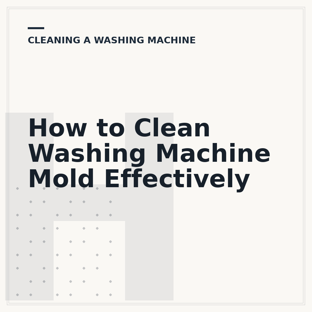 How to Clean Washing Machine Mold Effectively