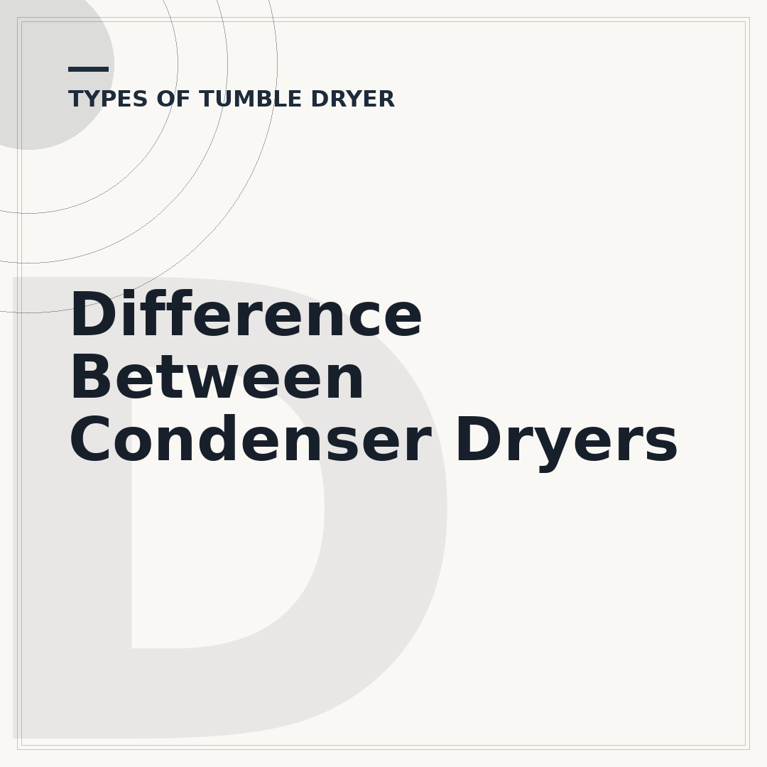 Difference Between Condenser Dryers