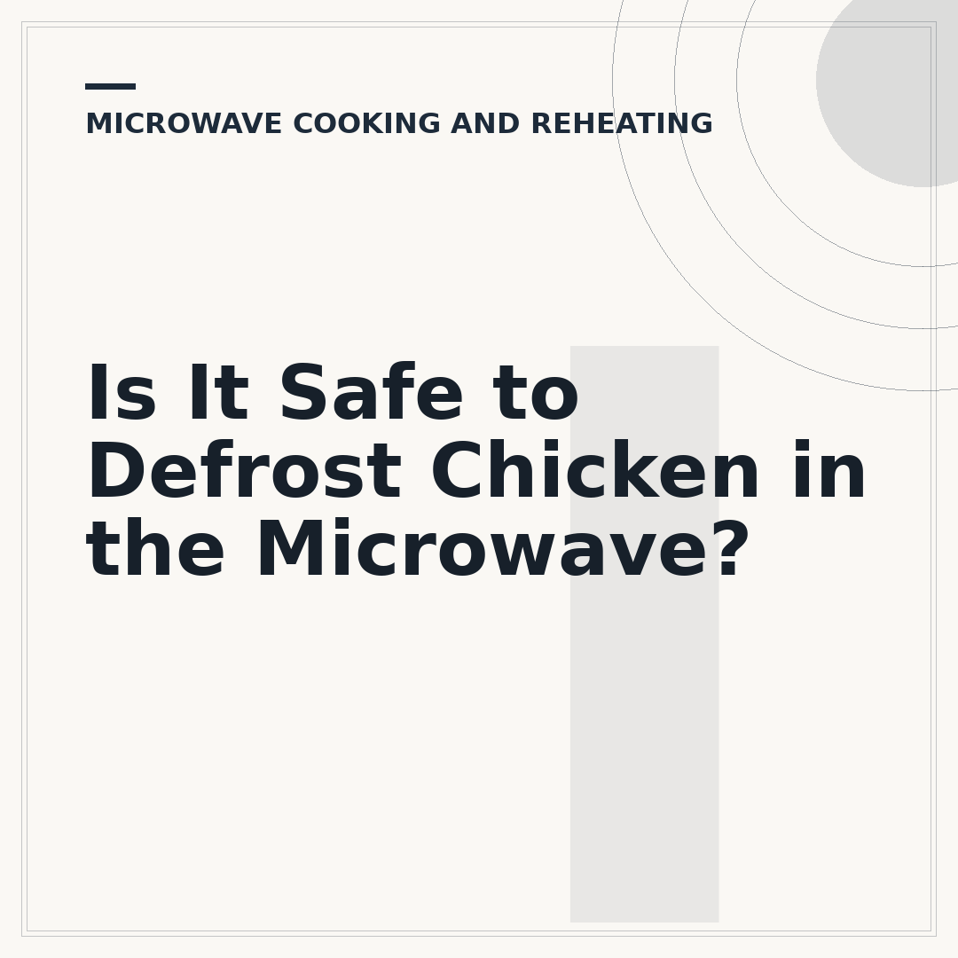 Is It Safe to Defrost Chicken in the Microwave?
