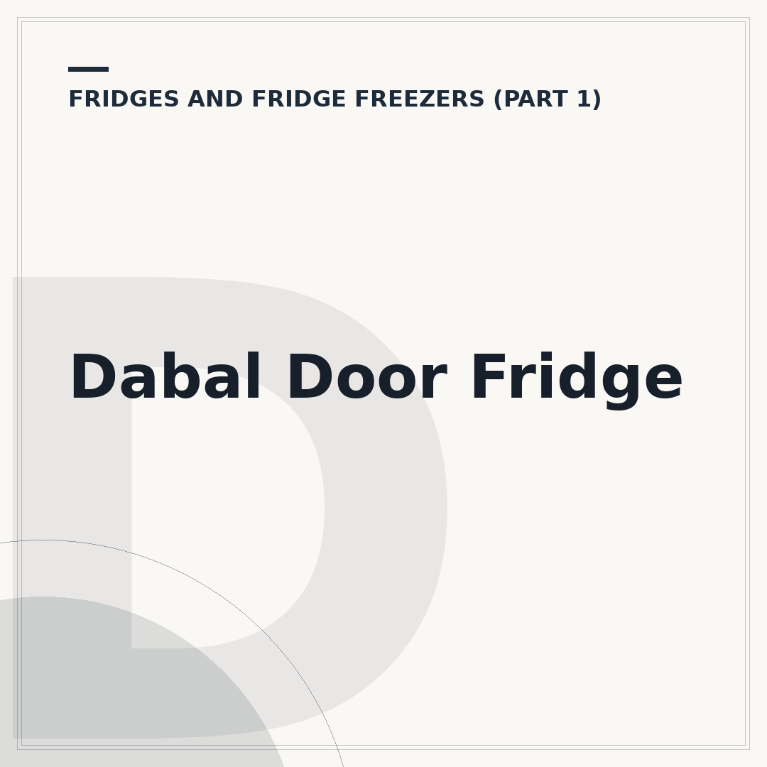 Dabal Door Fridge