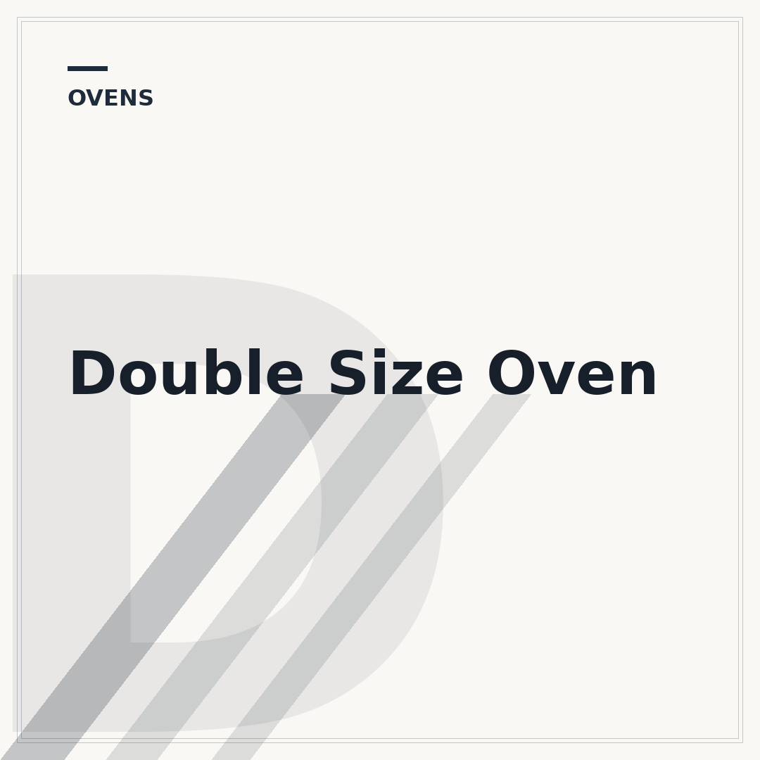 Double Size Oven