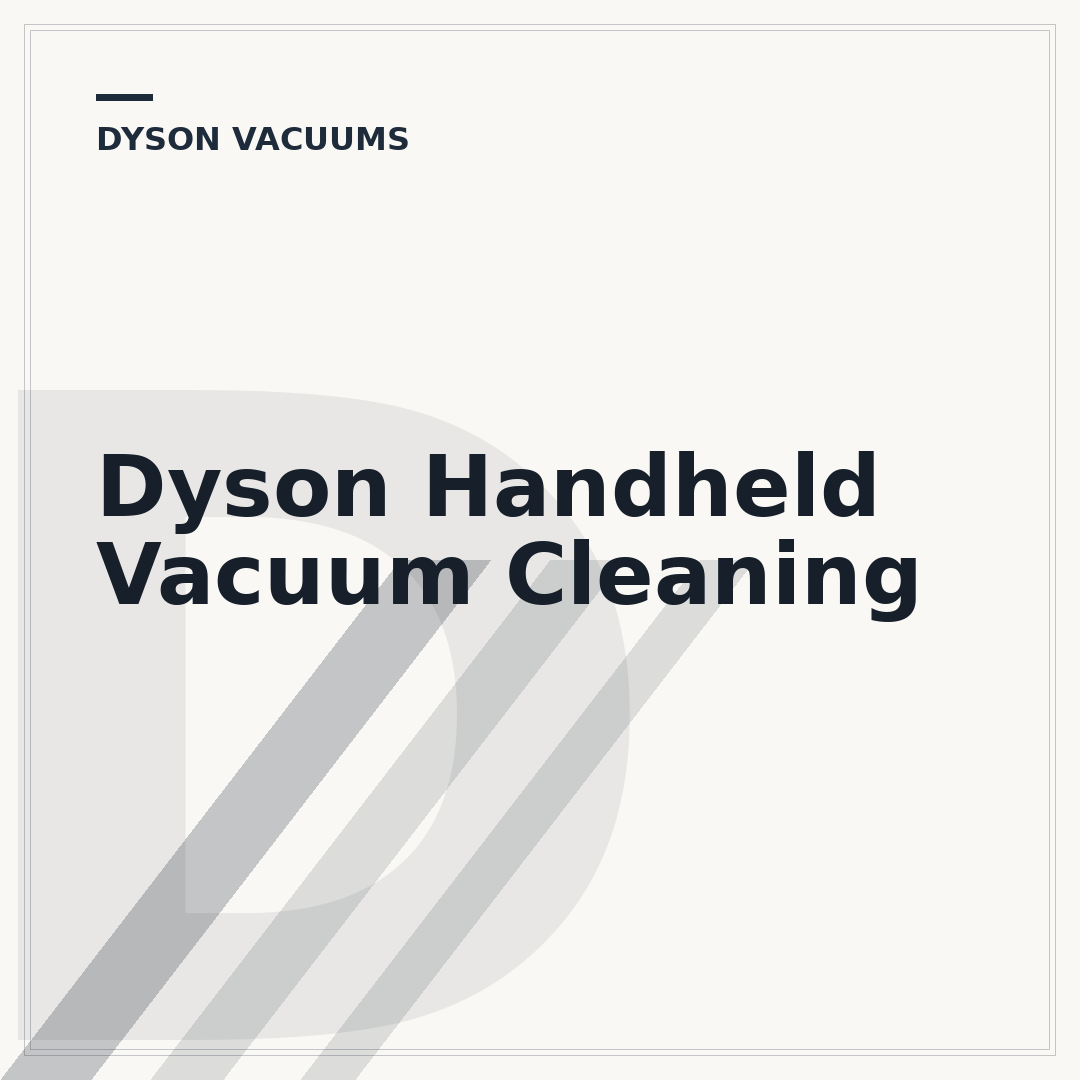 Dyson Handheld Vacuum Cleaning