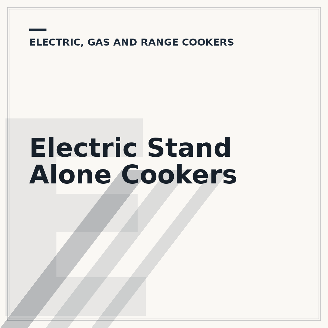 Electric Stand Alone Cookers