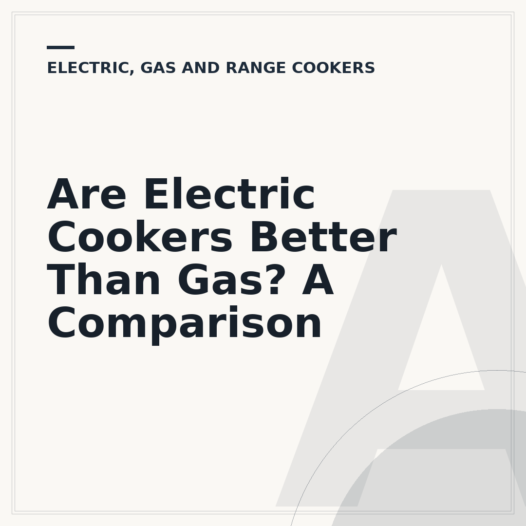 Are Electric Cookers Better Than Gas? A Comparison
