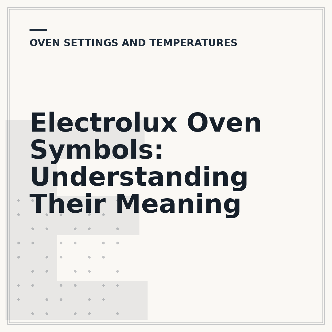 Electrolux Oven Symbols: Understanding Their Meaning