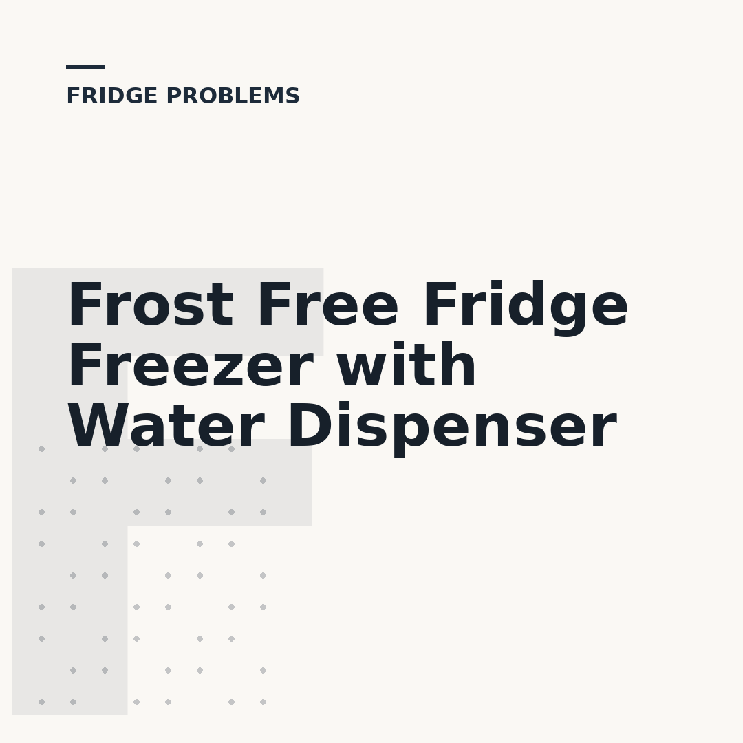 Frost Free Fridge Freezer with Water Dispenser