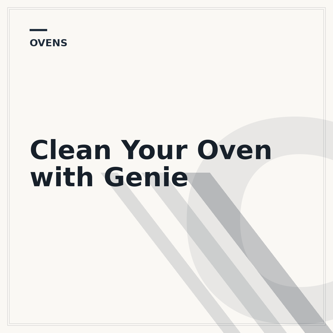 Clean Your Oven with Genie