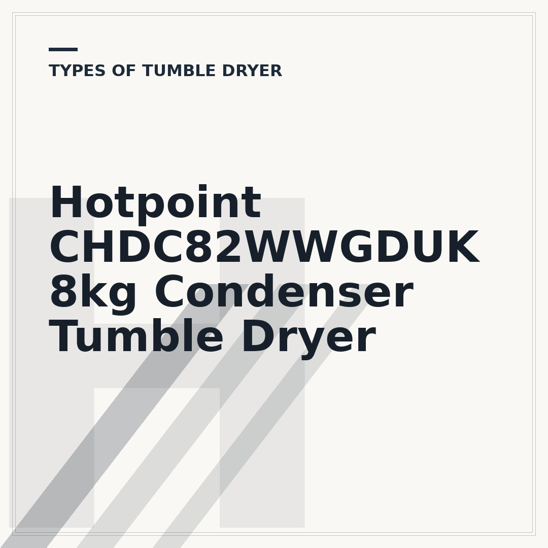 Hotpoint CHDC82WWGDUK 8kg Condenser Tumble Dryer
