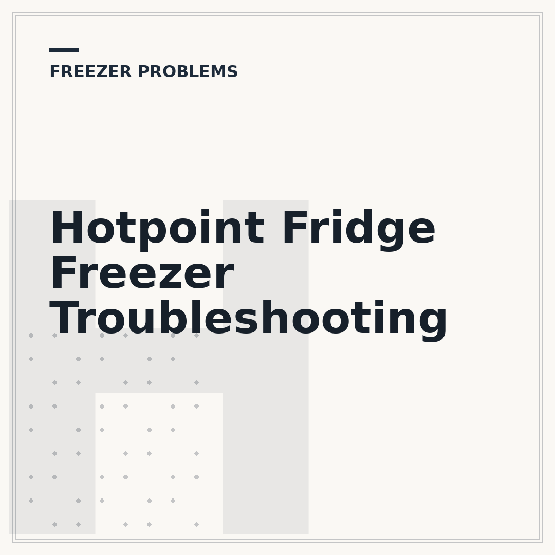 Hotpoint Fridge Freezer Troubleshooting