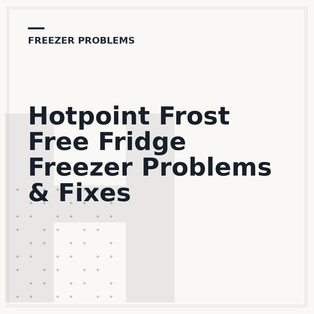 Hotpoint Frost Free Fridge Freezer Problems & Fixes