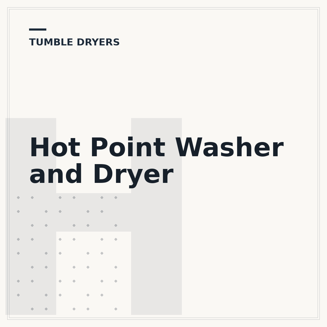Hot Point Washer and Dryer