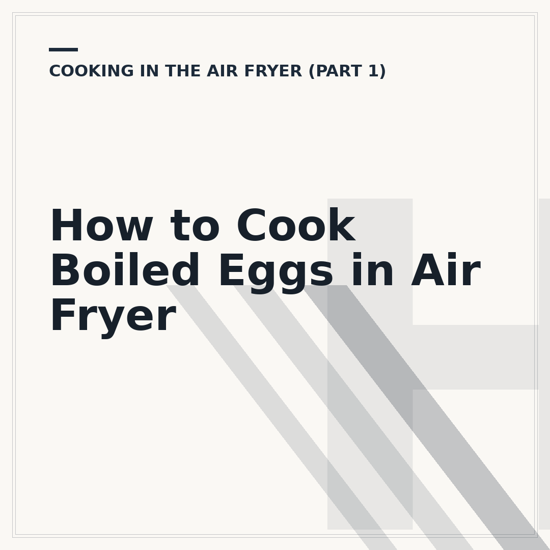 How to Cook Boiled Eggs in Air Fryer