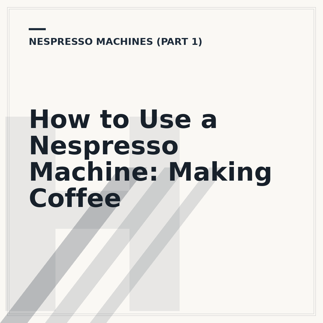 How to Use a Nespresso Machine: Making Coffee