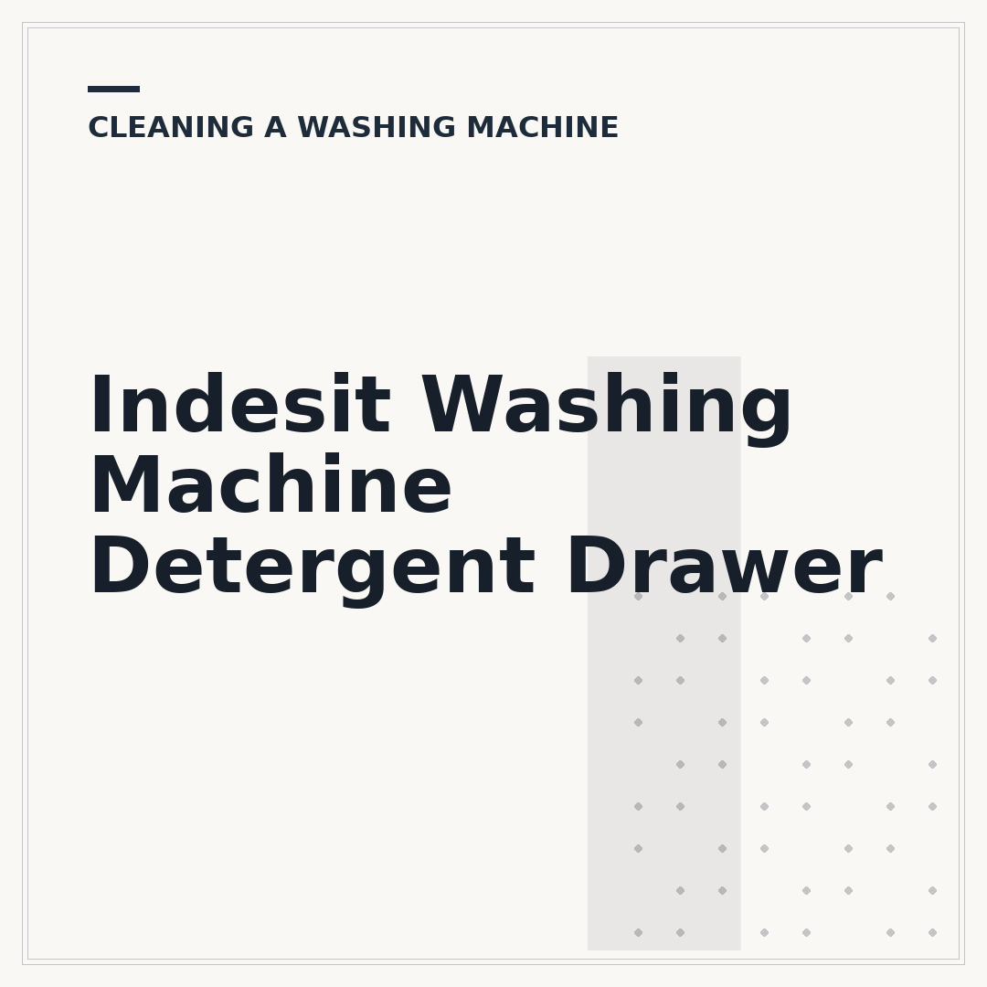 Indesit Washing Machine Detergent Drawer
