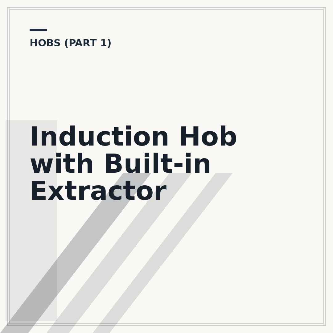 Induction Hob with Built-in Extractor