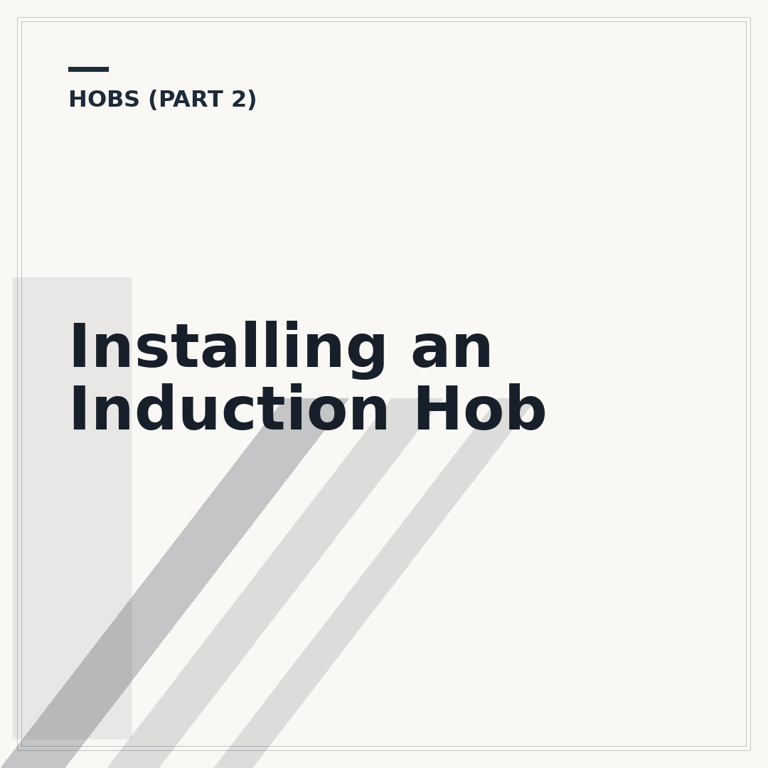 Installing an Induction Hob