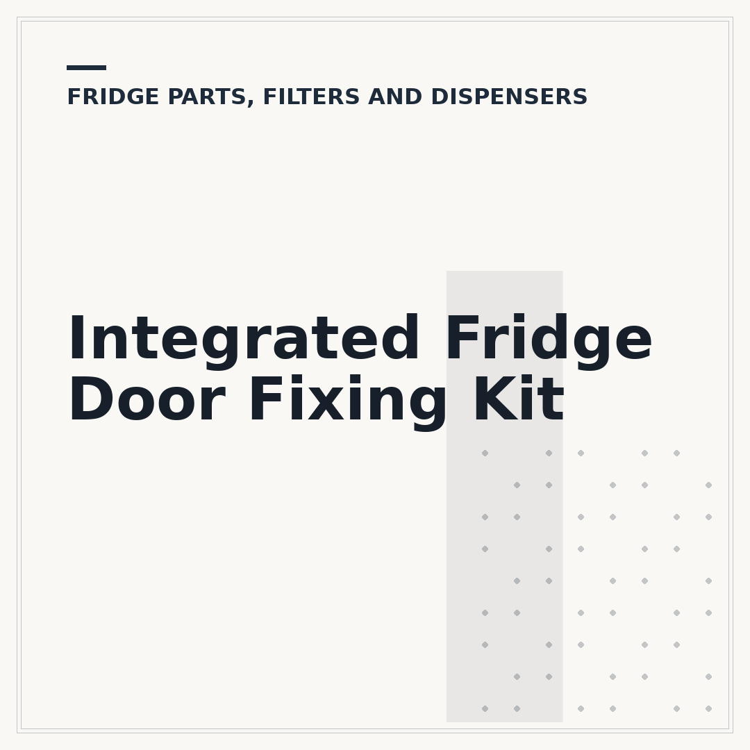 Integrated Fridge Door Fixing Kit