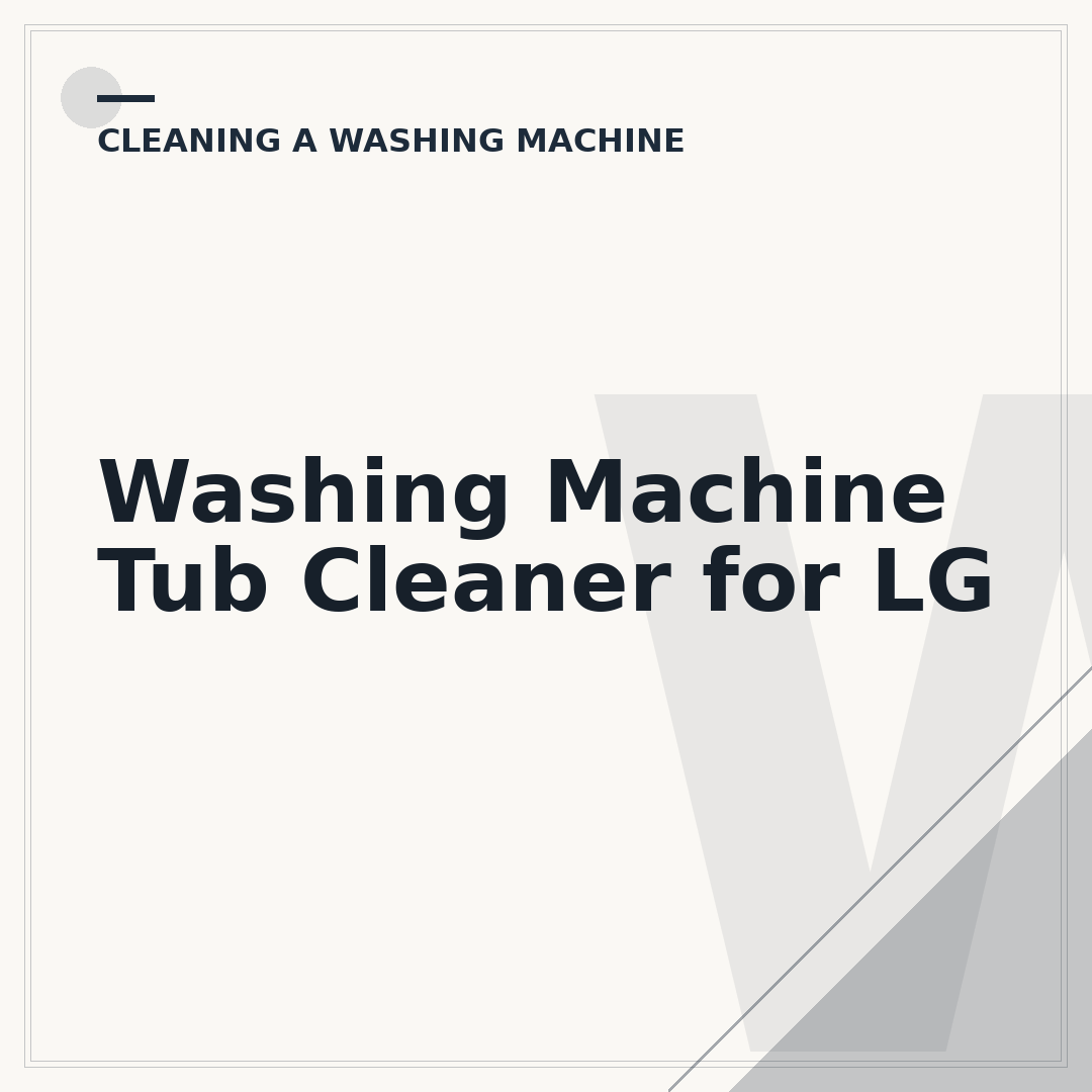 Washing Machine Tub Cleaner for LG