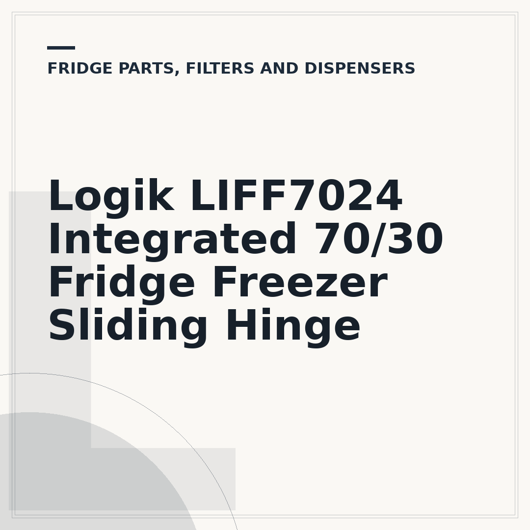 Logik LIFF7024 Integrated 70/30 Fridge Freezer Sliding Hinge