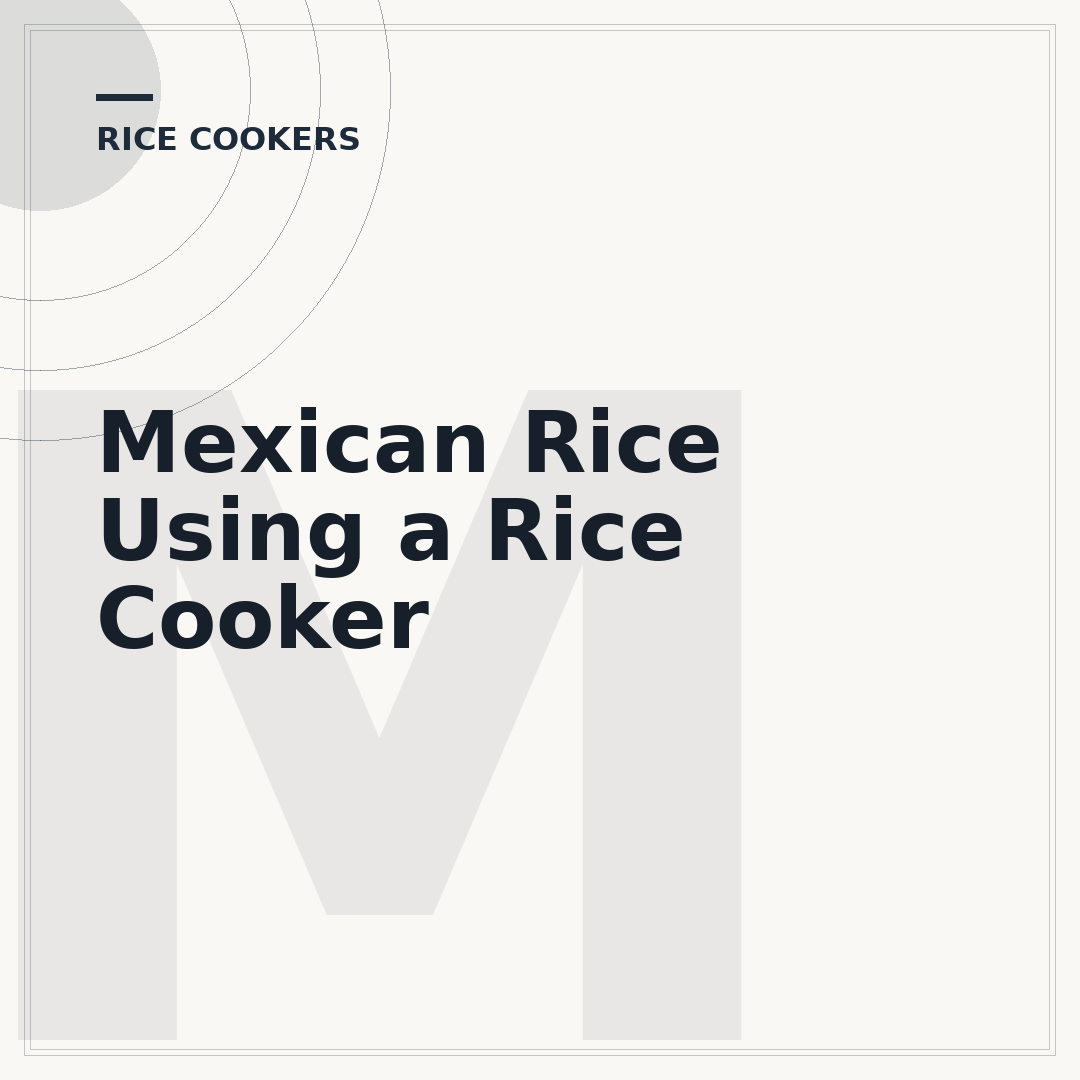 Mexican Rice Using a Rice Cooker