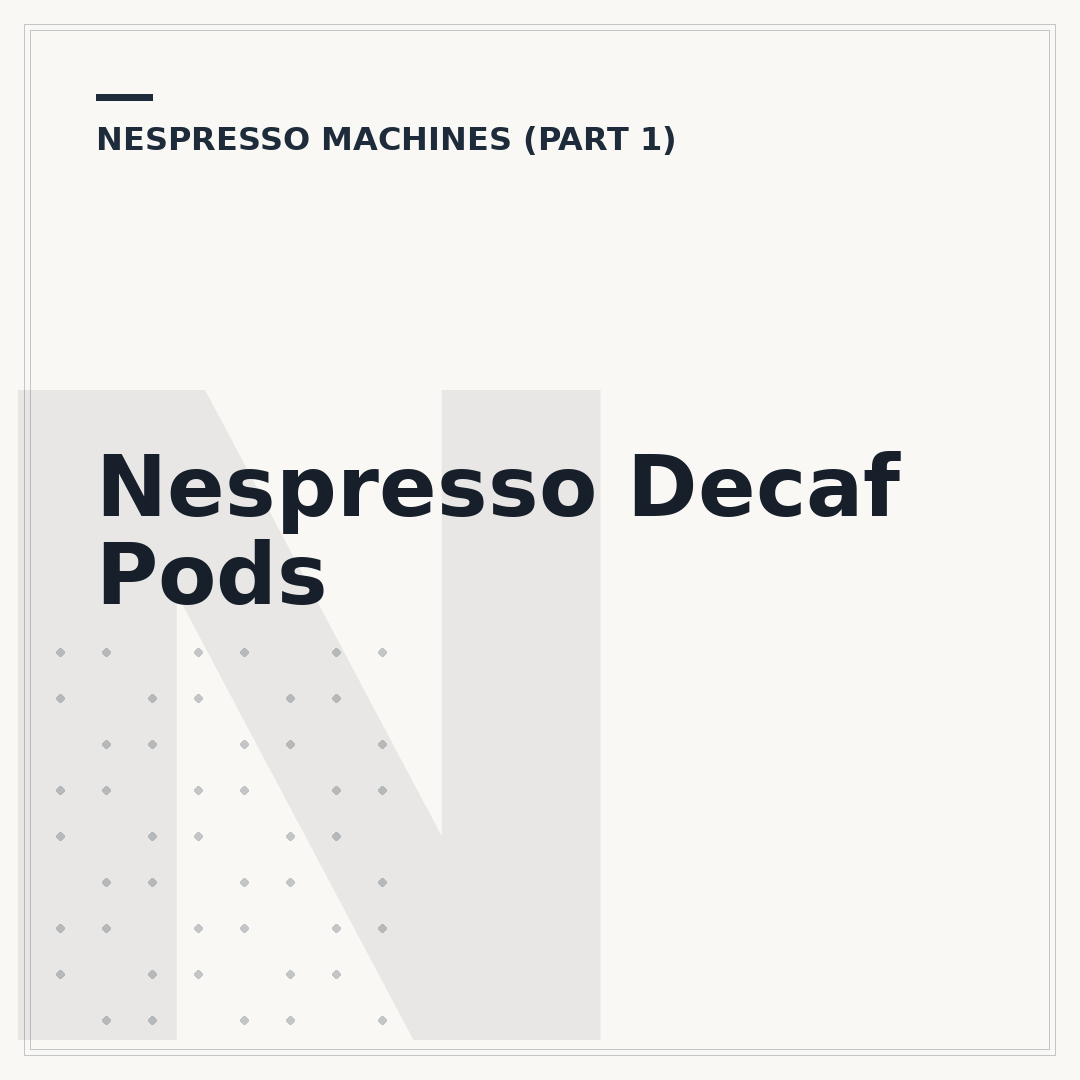 Nespresso Decaf Pods