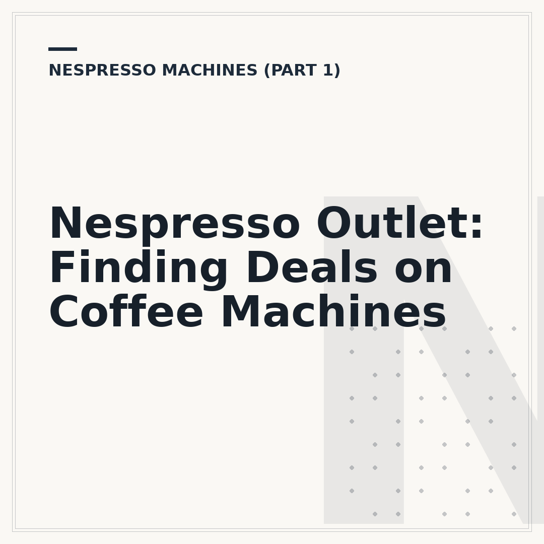 Nespresso Outlet: Finding Deals on Coffee Machines