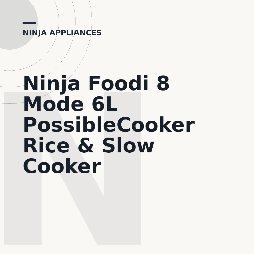 Ninja Foodi 8 Mode 6L PossibleCooker Rice & Slow Cooker