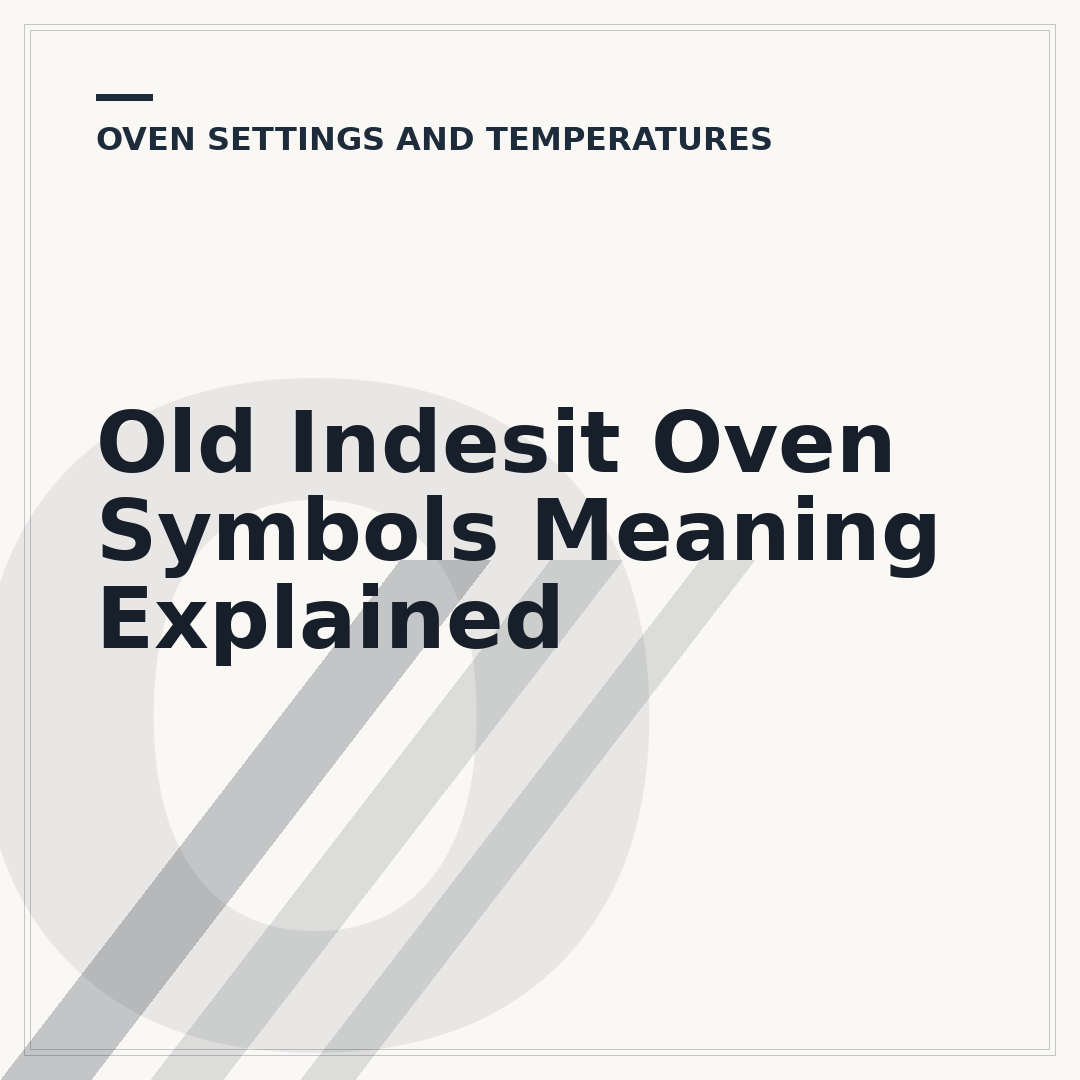 Old Indesit Oven Symbols Meaning Explained