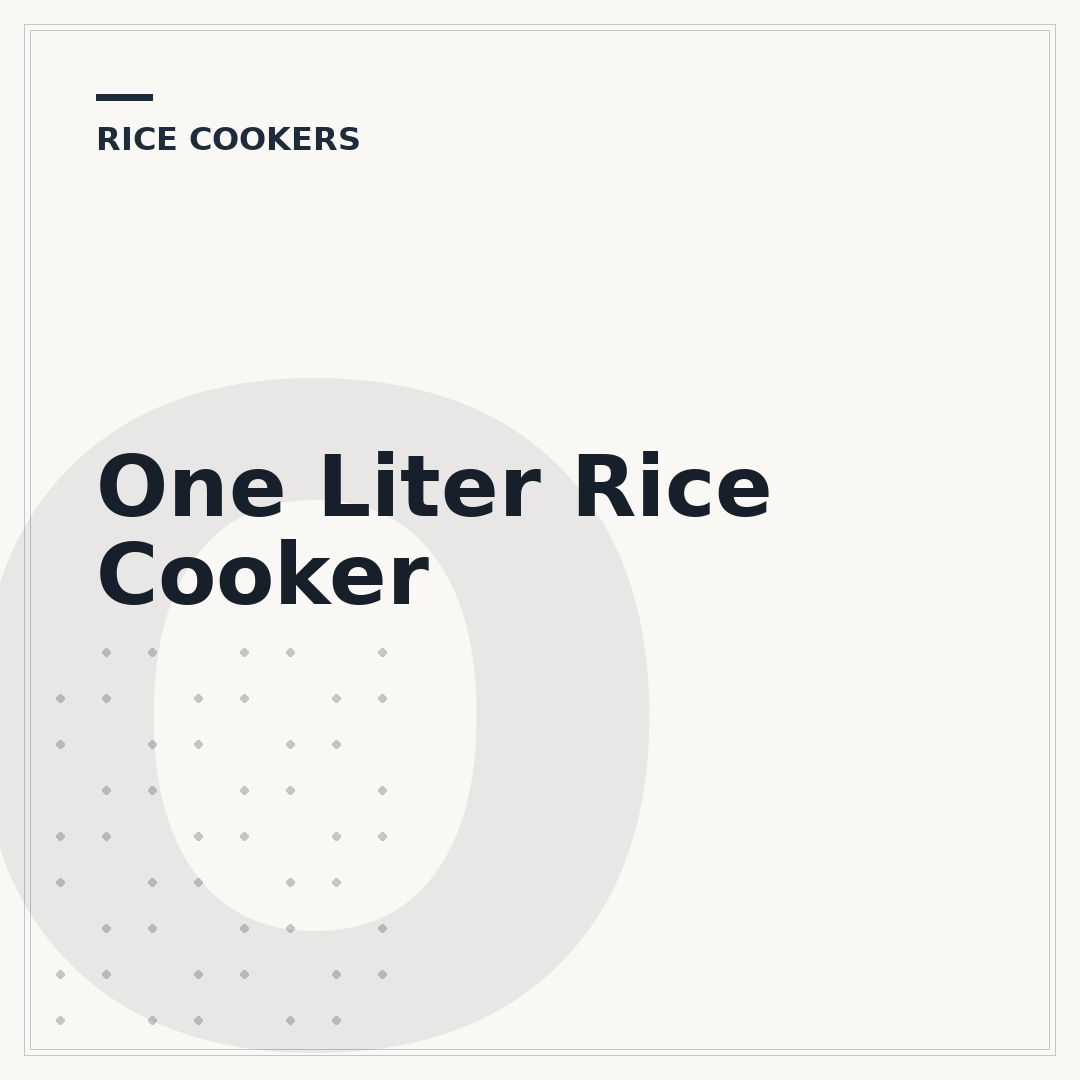 One Liter Rice Cooker
