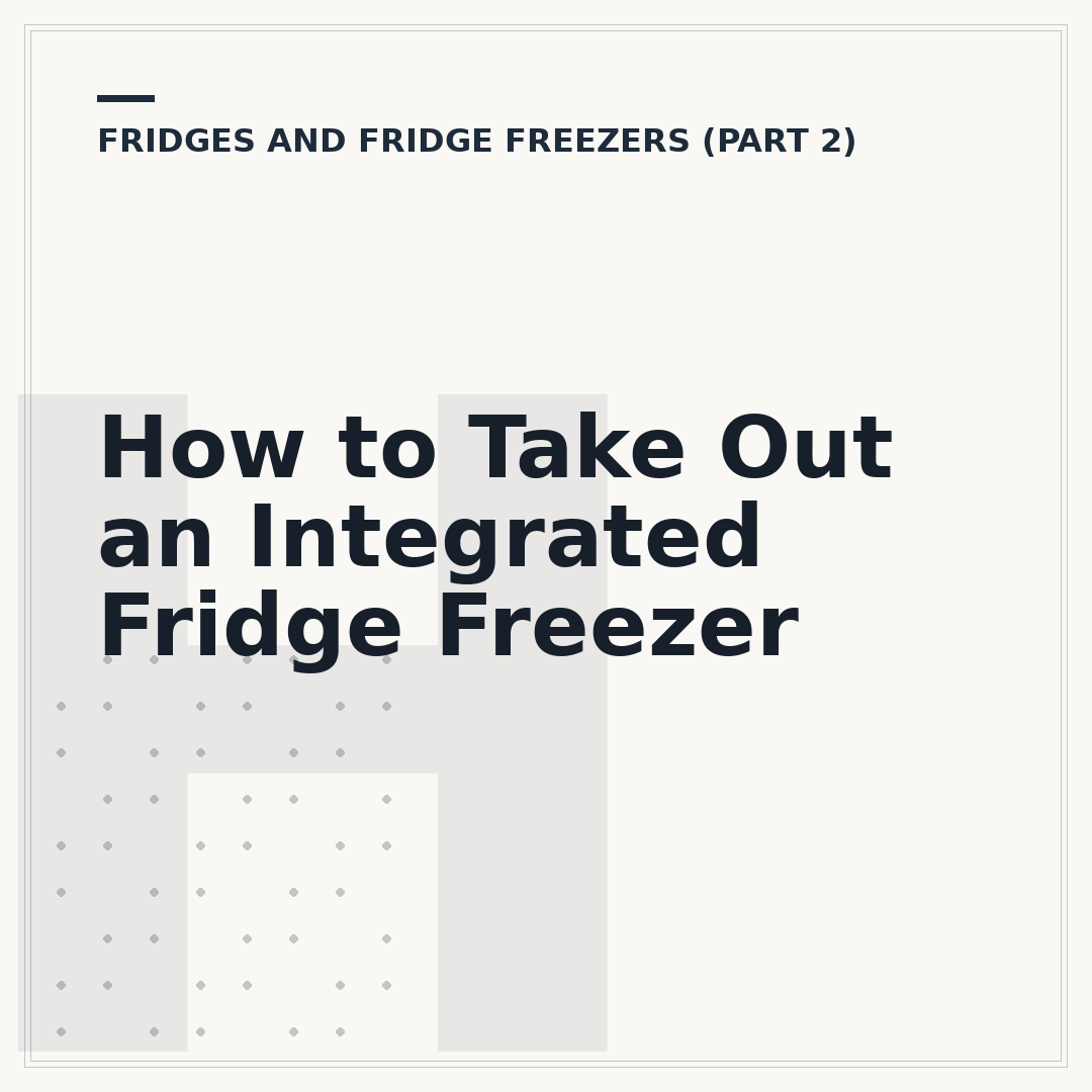 How to Take Out an Integrated Fridge Freezer