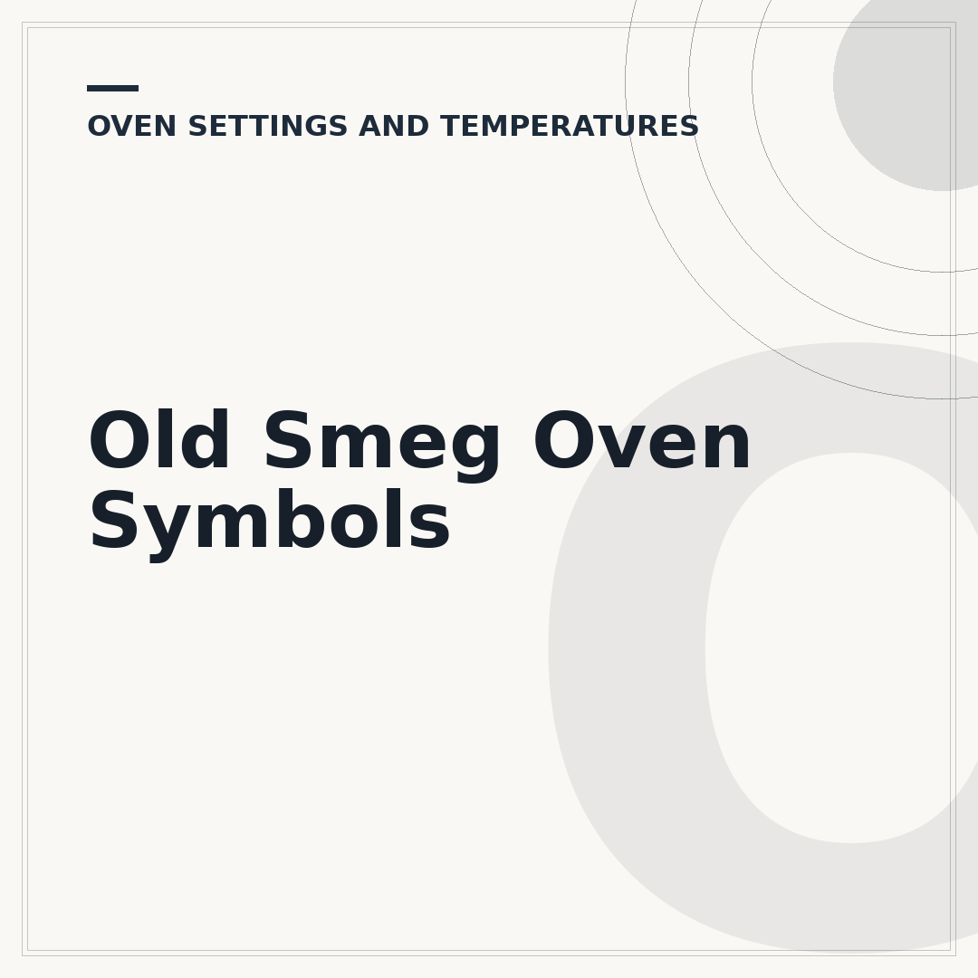 Old Smeg Oven Symbols
