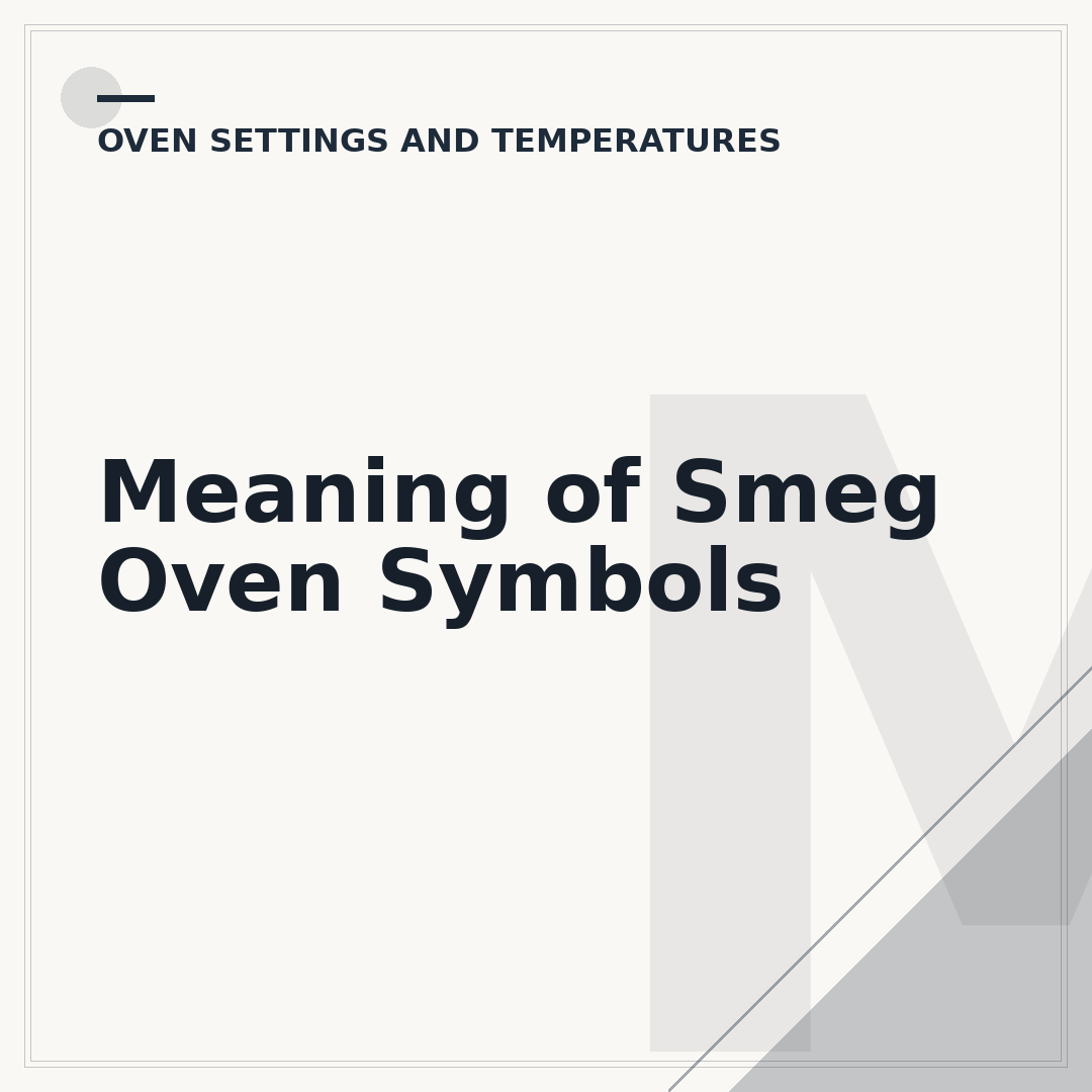Meaning of Smeg Oven Symbols